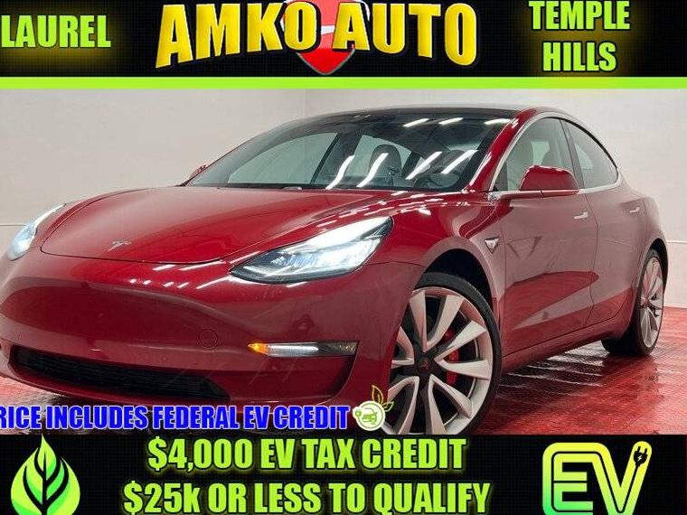 TESLA MODEL 3 2019 5YJ3E1EB9KF454928 image